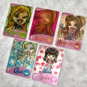 BRATZ Retro Hologram Trading/Collector’s Cards, Lot of 5